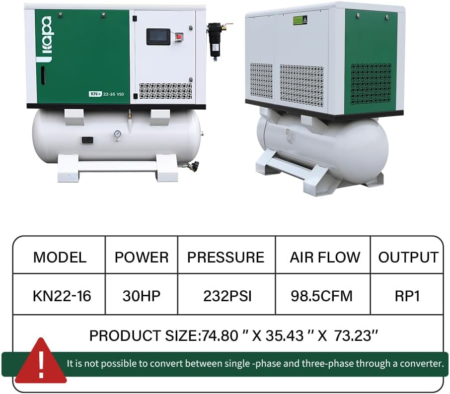 KAPA 30HP rotary screw air compressor review,should I buy KAPA rotary screw compressor,KAPA screw compressor pros cons,30HP rotary screw air compressor worth buying,best industrial rotary screw compressor,KAPA compressor vs alternatives unboxing and complete package contents
