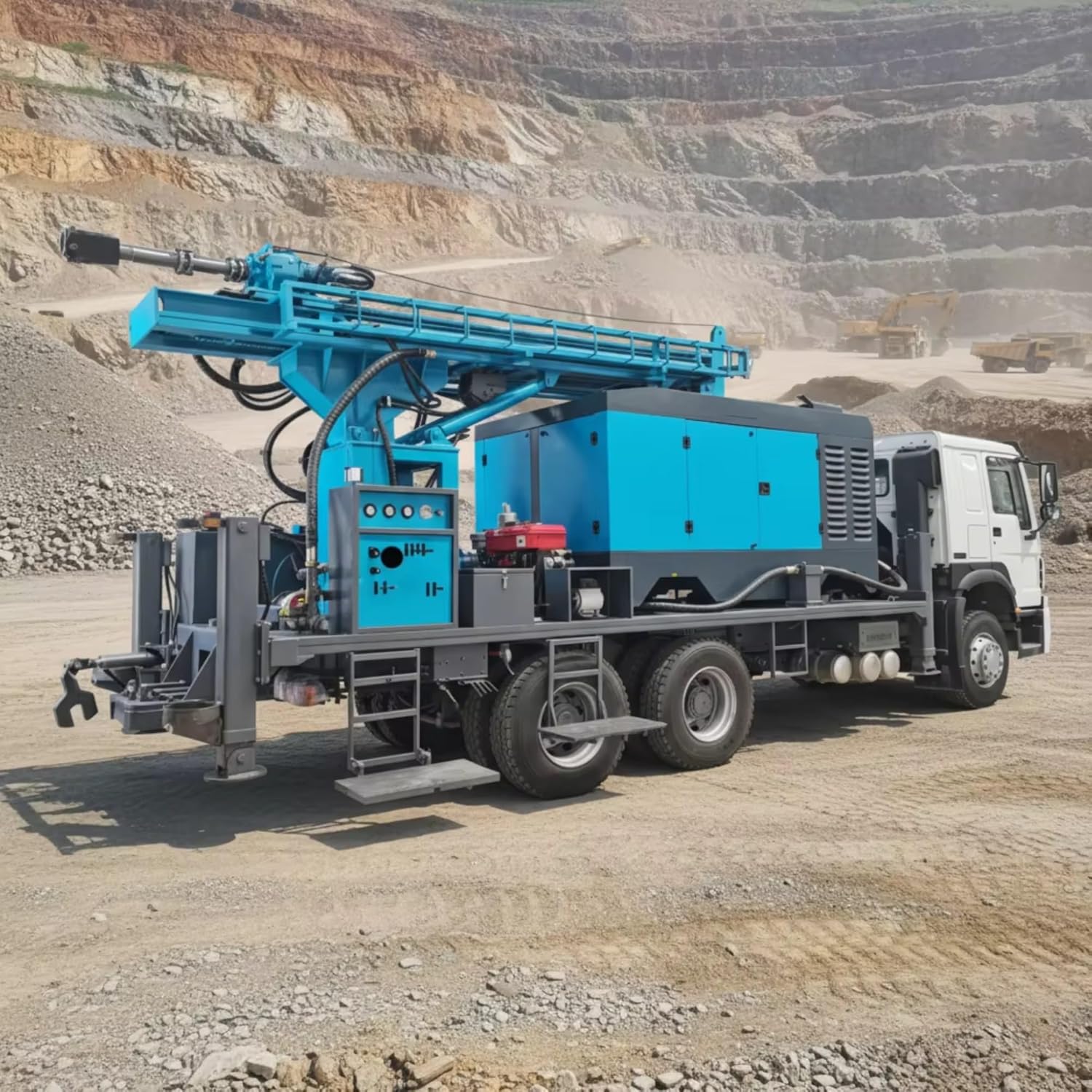 buy truck mounted hydraulic drilling rig,truck mounted water well drilling rig,hydraulic borehole drilling machine pros cons,best deep well drilling equipment,truck mounted drilling rig vs trailer rig,should I buy a hydraulic drilling rig unboxing and complete package contents