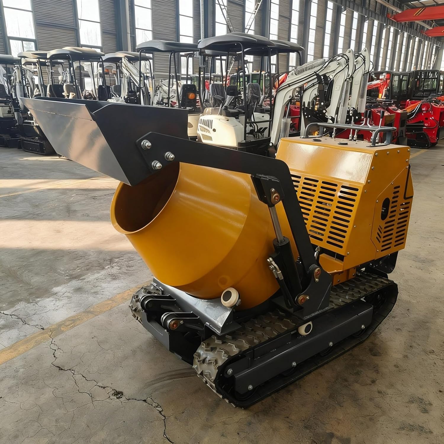 crawler cement mixer review,cement mixer with loading shovel,crawler concrete mixer pros cons,should I buy a crawler cement mixer,heavy duty cement mixer vs alternatives,crawler mixer worth buying unboxing and complete package contents