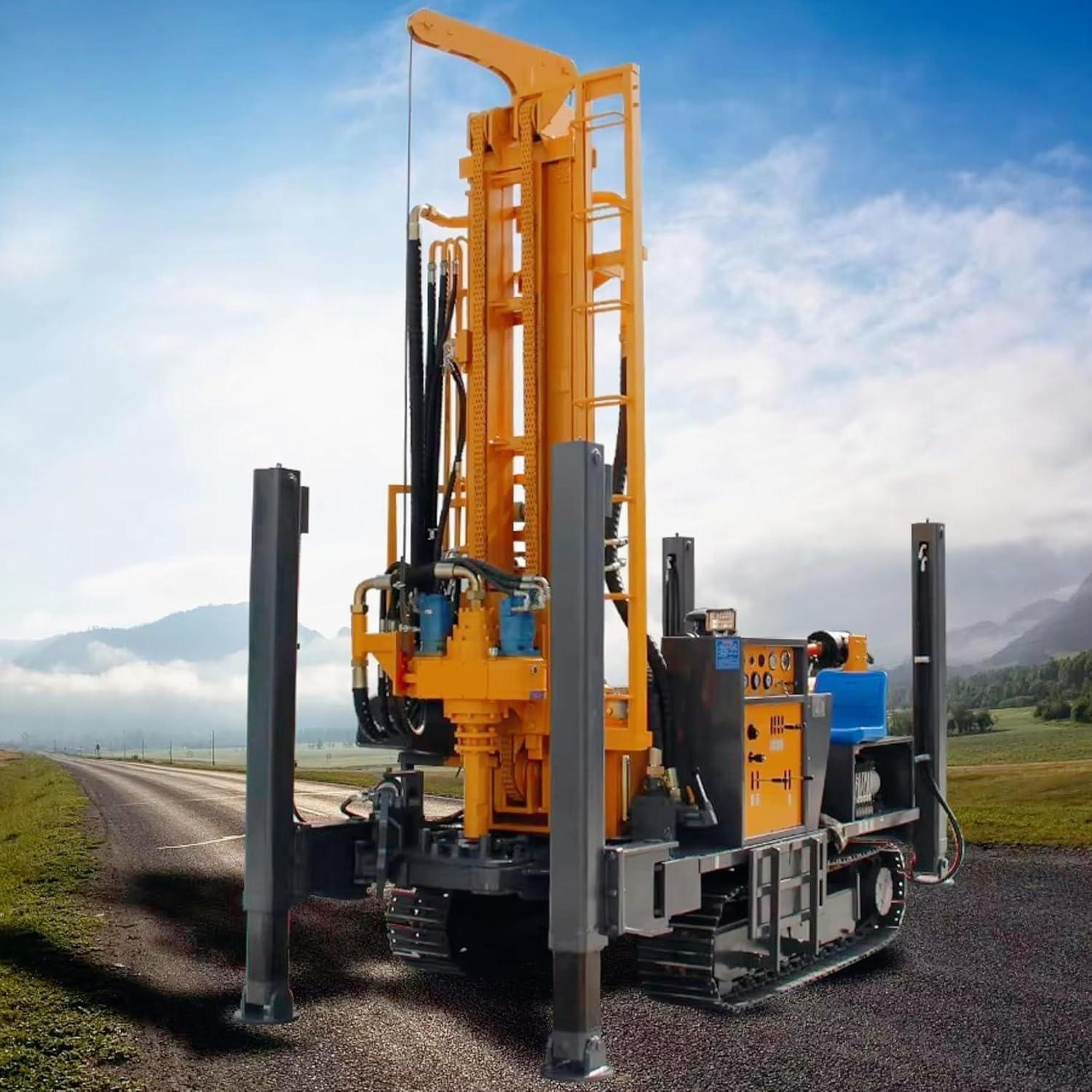 mobile water well drill rig,water well drilling rig,borehole drilling machine,remote area drilling machine,geological survey drilling equipment,should I buy mobile water well drill rig - detailed features and technical specifications