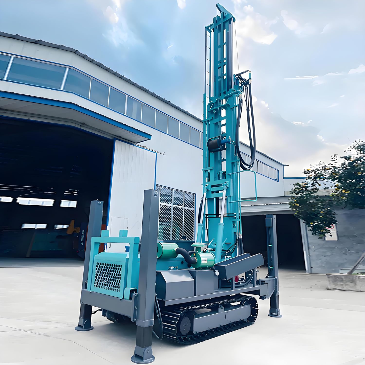 portable crawler water well drilling rig,should I buy a portable well drilling rig,portable well drilling rig pros cons,crawler water well drill vs alternatives,best compact geological drilling machine,portable borehole drilling rig worth buying unboxing and complete package contents