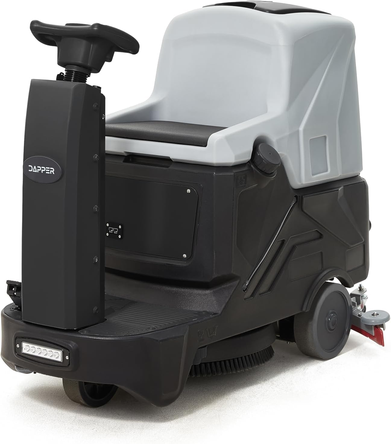 Dapper Supply ride-on floor scrubber review - Battery Powered Ride-On Commercial Floor Scrubber Machine with 22 brush and 31.5 squeegee width