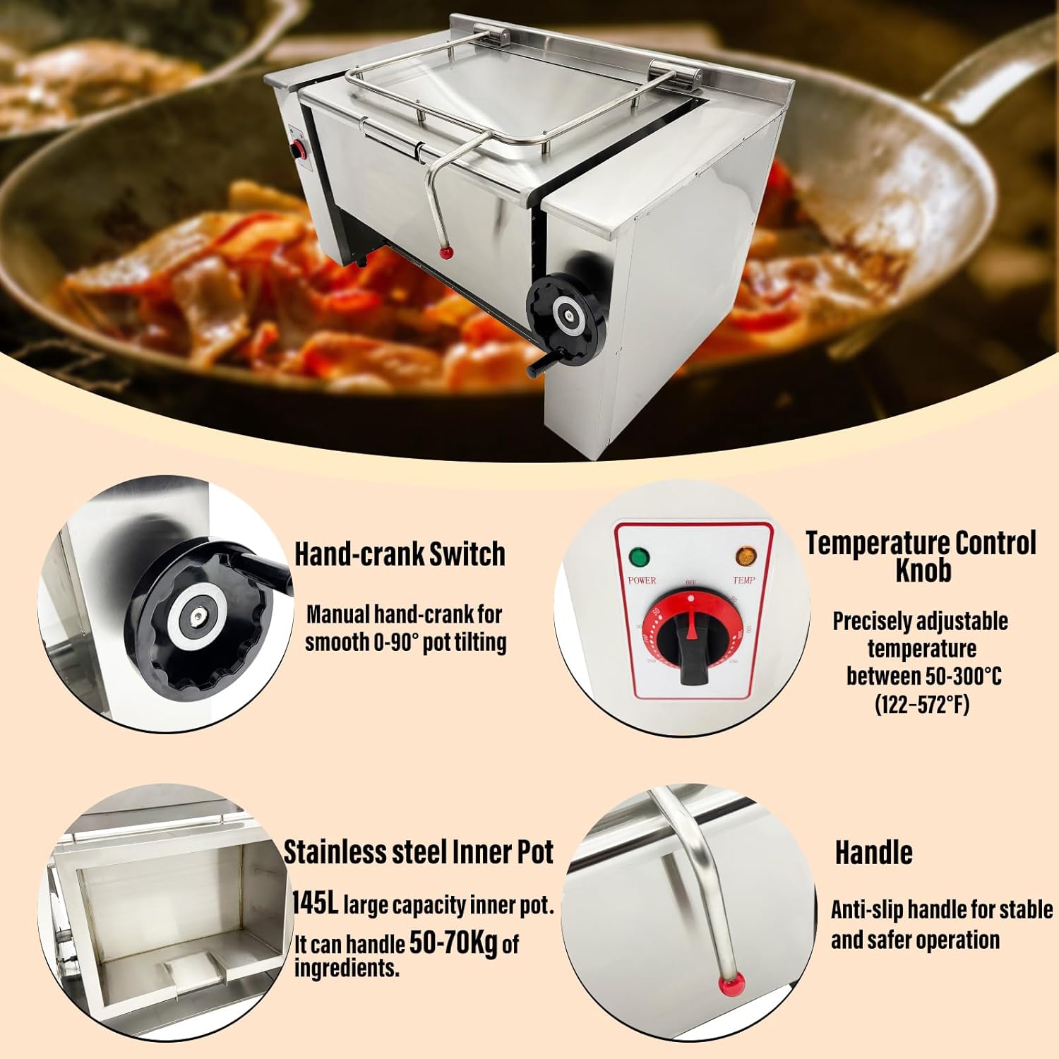 Step-by-step guide for WYDDDARY 38.3Gal electric tilting braising pan review,electric tilting skillet review and rating,is electric tilting braising pan worth buying,WYDDDARY commercial skillet review pros cons,38.3Gal tilting pot review honest opinion,WYDDDARY electric braising pan review verdict - complete tutorial