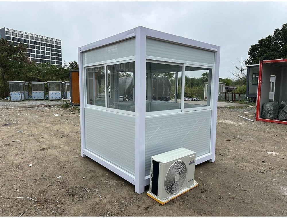 guard booth with AC and heating,security booth with air conditioning,portable guardhouse pros cons,insulated outdoor office worth buying,best guard shack for commercial use,should I buy a portable security booth performance testing and real-world results
