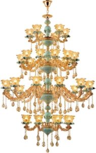 Image 1 of large crystal chandelier review