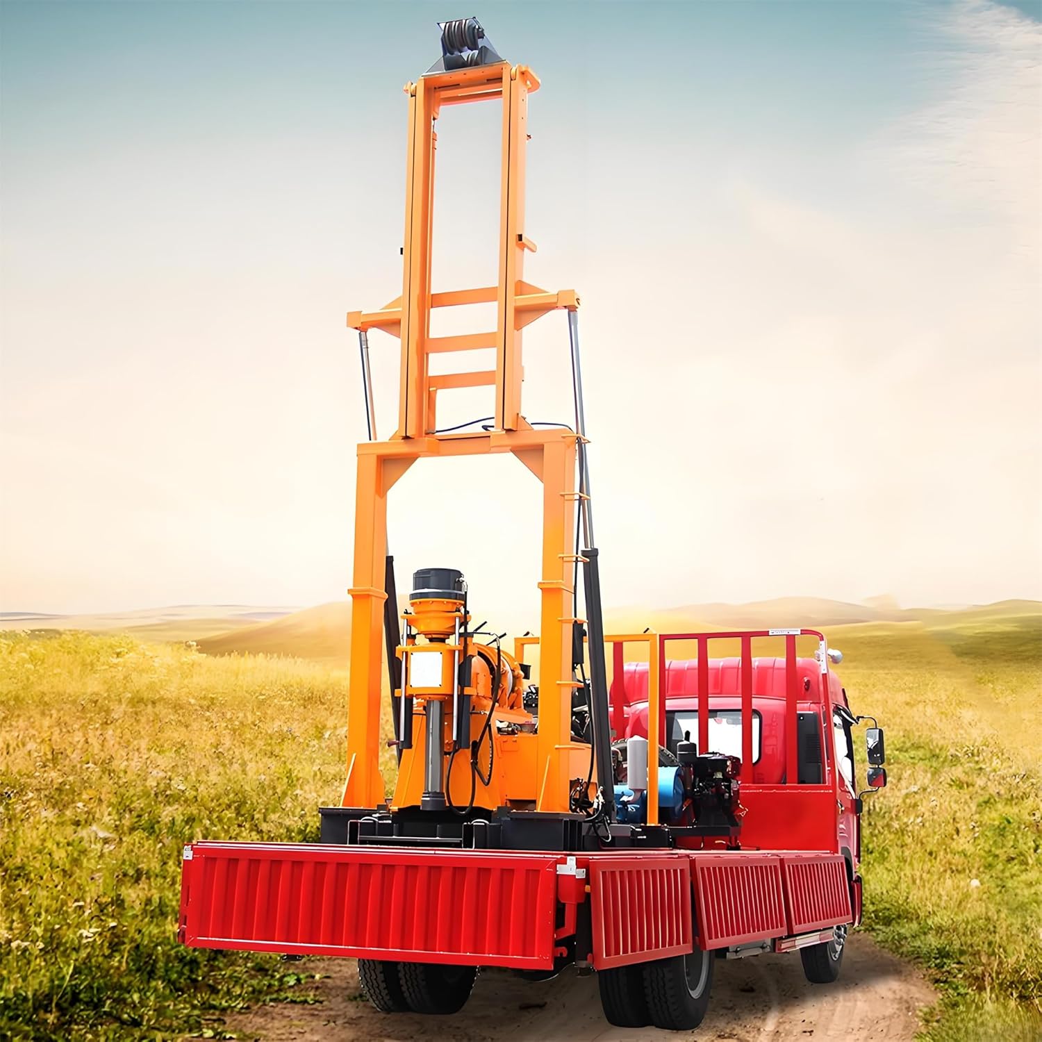 truck mounted water well drilling rig,water well drilling rig worth it,truck mounted drilling rig pros cons,buy truck mounted well drilling rig,best borehole drilling machine,should I buy a water well drilling rig unboxing and complete package contents